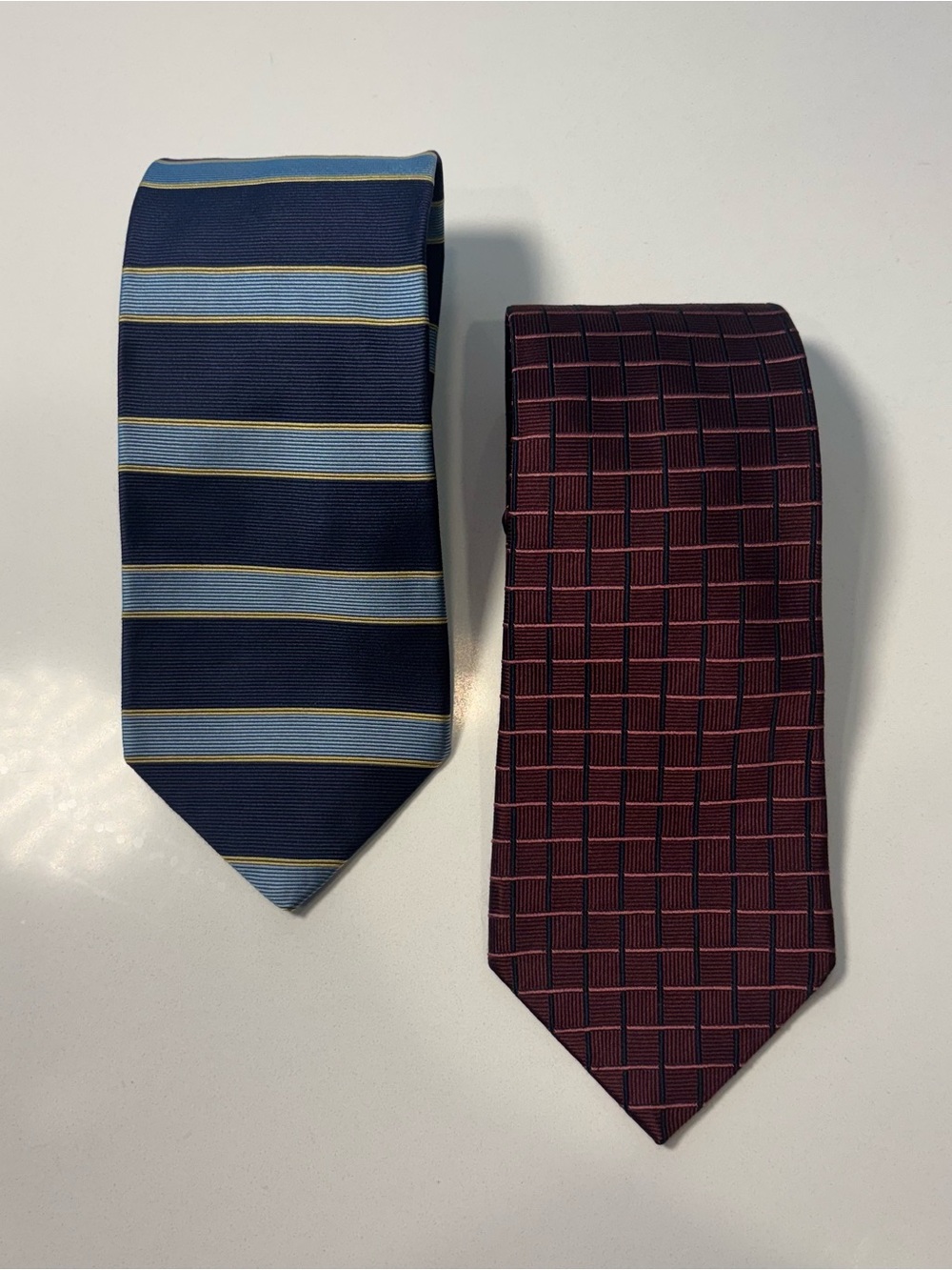 Brooks Brothers Makers 2-Pack 100% Silk Neckties Made in USA